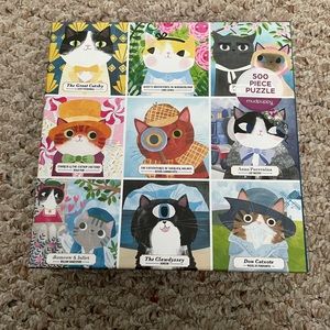 Bookish Cats 500 piece jigsaw puzzle